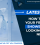 how to clean frameless shower door