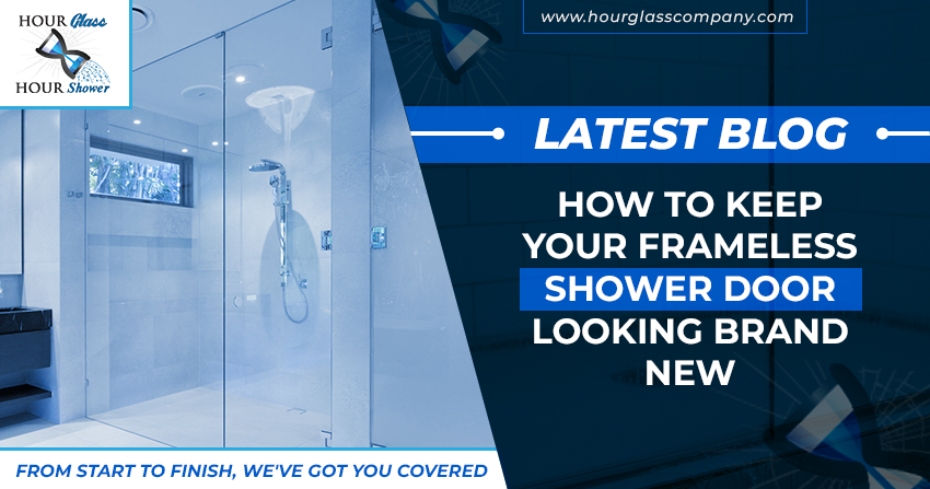 how to clean frameless shower door