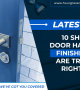 shower door hardware finishes